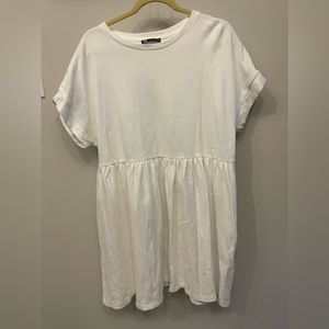 Zara T-Shirt Dress White